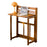 63 x 41 x 87cm Folding Table Compact Portable Computer Desk for Home Office Study Children Learning - Brown - 1