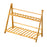 2-Tier 70cm Folding Wooden Plant Stand Indoor Flower Shelf Ladder Display Rack for Home / Garden / Balcony - 1