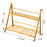 2-Tier 70cm Folding Wooden Plant Stand Indoor Flower Shelf Ladder Display Rack for Home / Garden / Balcony - 6