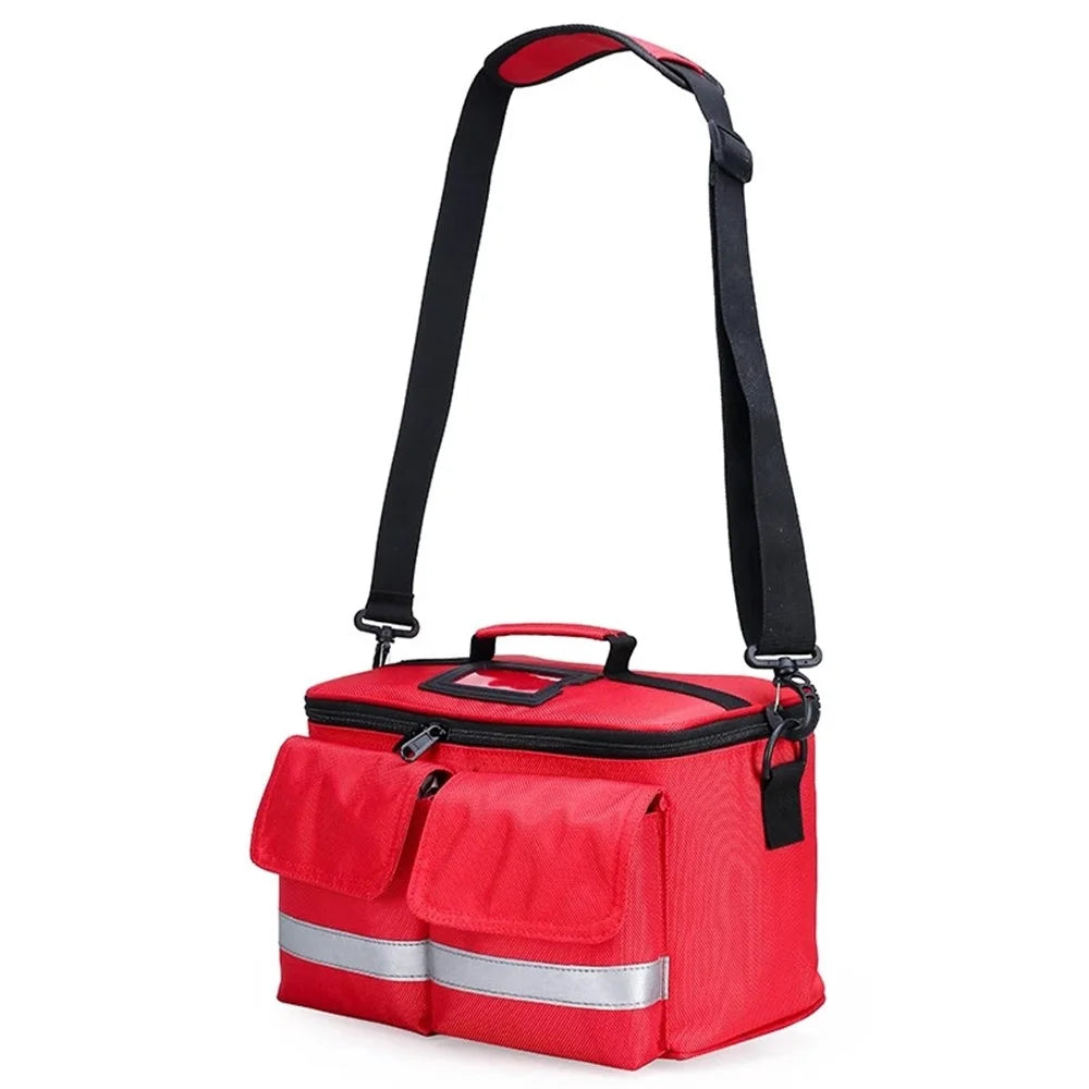 Waterproof Emergency Bag Outdoor Travel First Aid Tool Portable Bag for Home Office Travel Camping Hiking - Red - 2