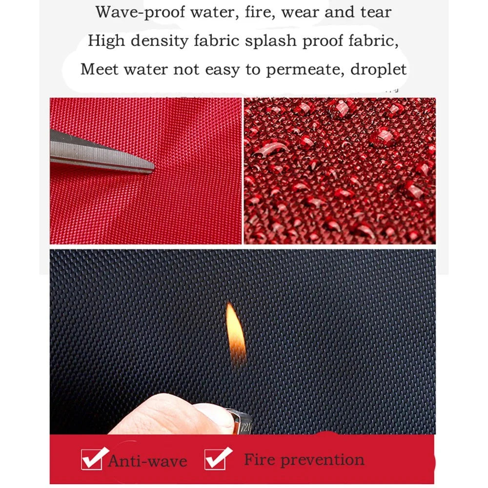 Waterproof Emergency Bag Outdoor Travel First Aid Tool Portable Bag for Home Office Travel Camping Hiking - Red - 4
