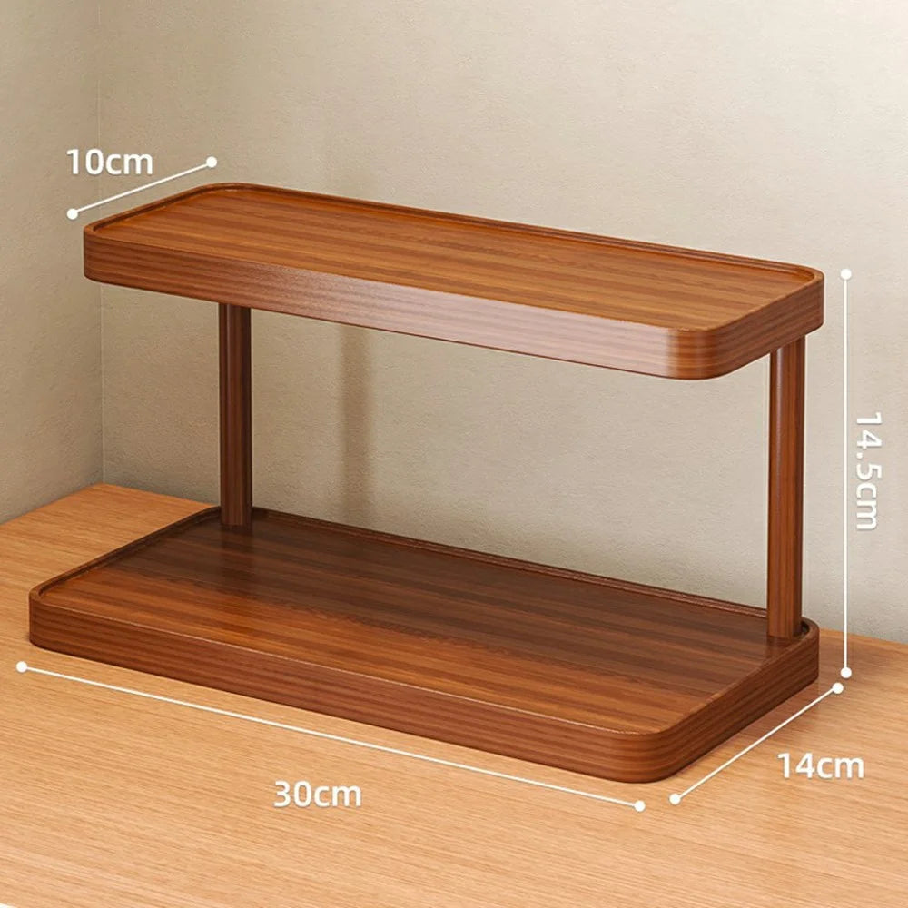 30cm Desktop Cup Organizer Rack 2-Tier Storage Shelf for Tabletop  /  Workspace  /  Dining Table Mug  /  Coffee Cup Holder - 6