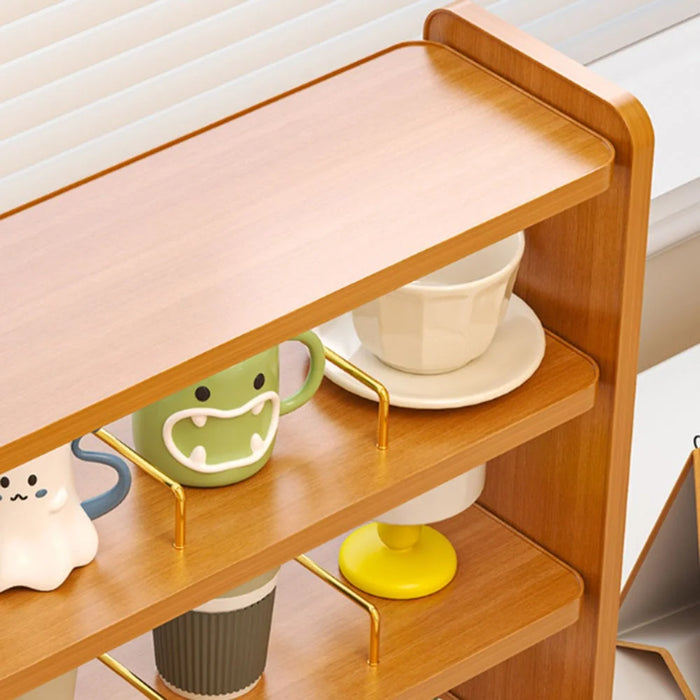 Cup Holder Organizer 52cm 4-Tier Display Rack for Coffee Mugs / Water Glasses Desktop Storage Shelf - 4