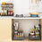 Under Sink Organizer Sliding Drawer Storage Rack Double Track Pull Out Kitchen Shelf for Home / Bathroom - Black - 7