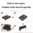 Folding Under Bed Storage Holder with Wheels Movable Organizer Basket for Clothes - Black - 5