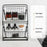 Desktop Double Layer Storage Rack Iron Basket Organizer for Bathroom Kitchen Countertop Shelf - Black - 2