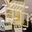 Jewelry Organizer Box Earring Ring Necklace Storage Holder with Dustproof Cover Rotating Hook - Yellow / Clear - 2