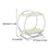 Cosmetic Organizer Double Layer Makeup Storage Rack Vanity Shelf Bathroom Countertop Stand for Skincare - White / Silver - 3