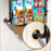 Over The Door Hanging Organizer 4 Tier Storage Basket Rack Hook Shelf for Home Organization - Black - 3
