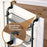Over The Door Hanging Organizer 4 Tier Storage Basket Rack Hook Shelf for Home Organization - Black - 4