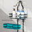 Shower Head Holder Bathroom Hanging Basket Storage Rack Wall Mounted Organizer Multi-Layer for Toiletries - 2