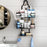 Shower Head Holder Bathroom Hanging Basket Storage Rack Wall Mounted Organizer Multi-Layer for Toiletries - 7
