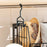 Foldable Hanging Closet Organizer 4-Tier Storage Shelf Divider Wardrobe Space Saver for Clothes - Black - 2