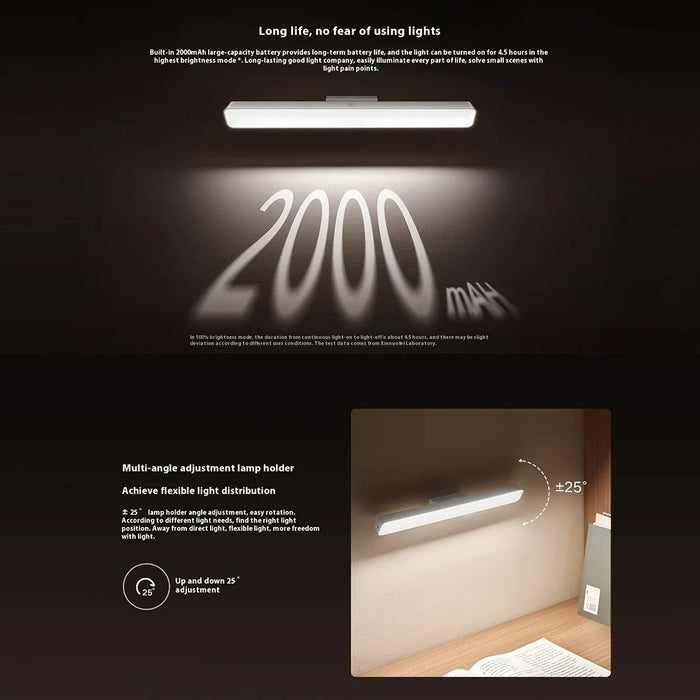 XIAOMI MIJIA Magnetic Reading Light 4000K Ra90 High CRI 170lm Anti-blue-ray Eye Protection Study Lamp (Chinese Version) - 6