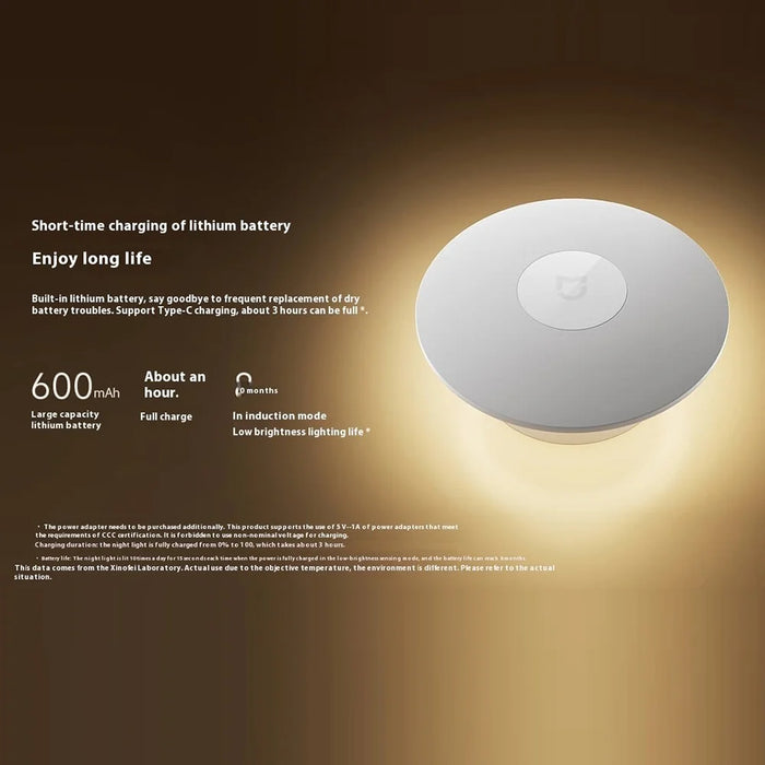 XIAOMI MIJIA Night Light Wide Angle Motion Sensor 2700K Warm White Lamp with Magnetic Base (Chinese Version) - 3