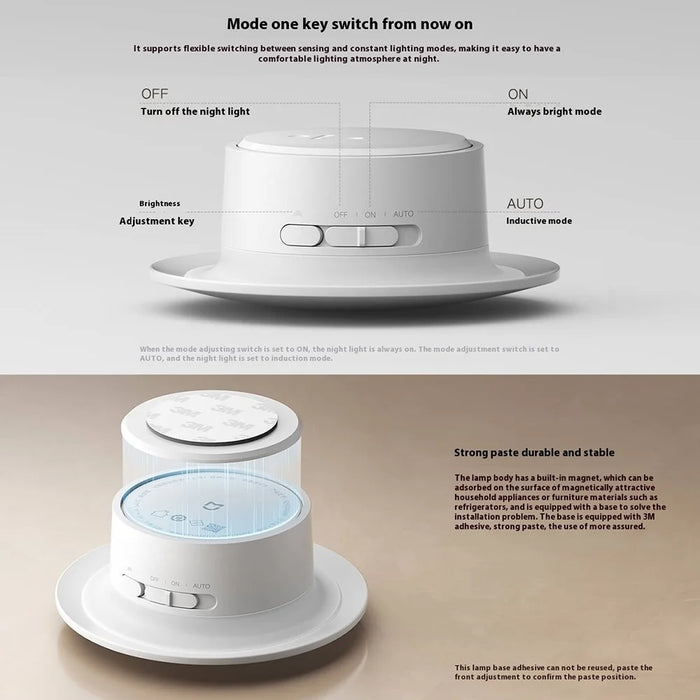 XIAOMI MIJIA Night Light Wide Angle Motion Sensor 2700K Warm White Lamp with Magnetic Base (Chinese Version) - 5
