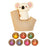 820 7-Color Gradient Koala Tap-Activated Control Light 2-Level Dimming Timer Cartoon Silicone Night Lamp Rechargeable for Bedroom - 1