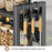 Carbon Steel 40cm 3 Layer Kitchen Storage Rack Spice Organizer Countertop Knife Holder with Hook - 2