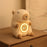 Cute Capybara Shape Plush Toy Bedside Lamp for Bedroom Alarm Clock with Night Light Birthday Gift - 4