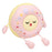 Cartoon Donut Shape Night Light Cute Bedside Lamp Nursery Feeding Light Birthday Gift - Pink - 1