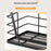 2Pcs  /  Set Stackable Kitchen Countertop Organizer Garbage Bag Dispenser with Bamboo Top Wall Mounted Fruit Vegetable Basket - 6