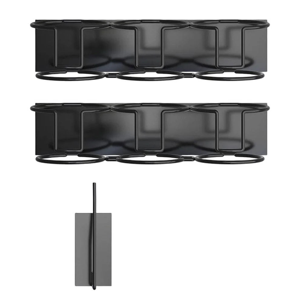 3Pcs / Set Kitchen Magnetic Fridge Mount Carbon Steel Storage Rack for Stanley Cup and Lid Holder - 1