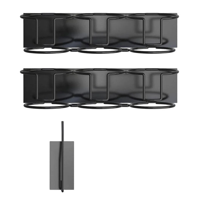 3Pcs / Set Kitchen Magnetic Fridge Mount Carbon Steel Storage Rack for Stanley Cup and Lid Holder - 1