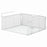 1Pc Under Cabinet Basket Organizer Foldable No Drill Storage Rack Stackable for Kitchen Closet - White - 1
