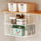 1Pc Under Cabinet Basket Organizer Foldable No Drill Storage Rack Stackable for Kitchen Closet - White - 2