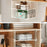 1Pc Under Cabinet Basket Organizer Foldable No Drill Storage Rack Stackable for Kitchen Closet - White - 3
