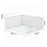 1Pc Under Cabinet Basket Organizer Foldable No Drill Storage Rack Stackable for Kitchen Closet - White - 6