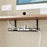 Under Desk Cable Management Tray Adjustable Wire Organizer No Drill Cord Holder for Office  /  Home - 4
