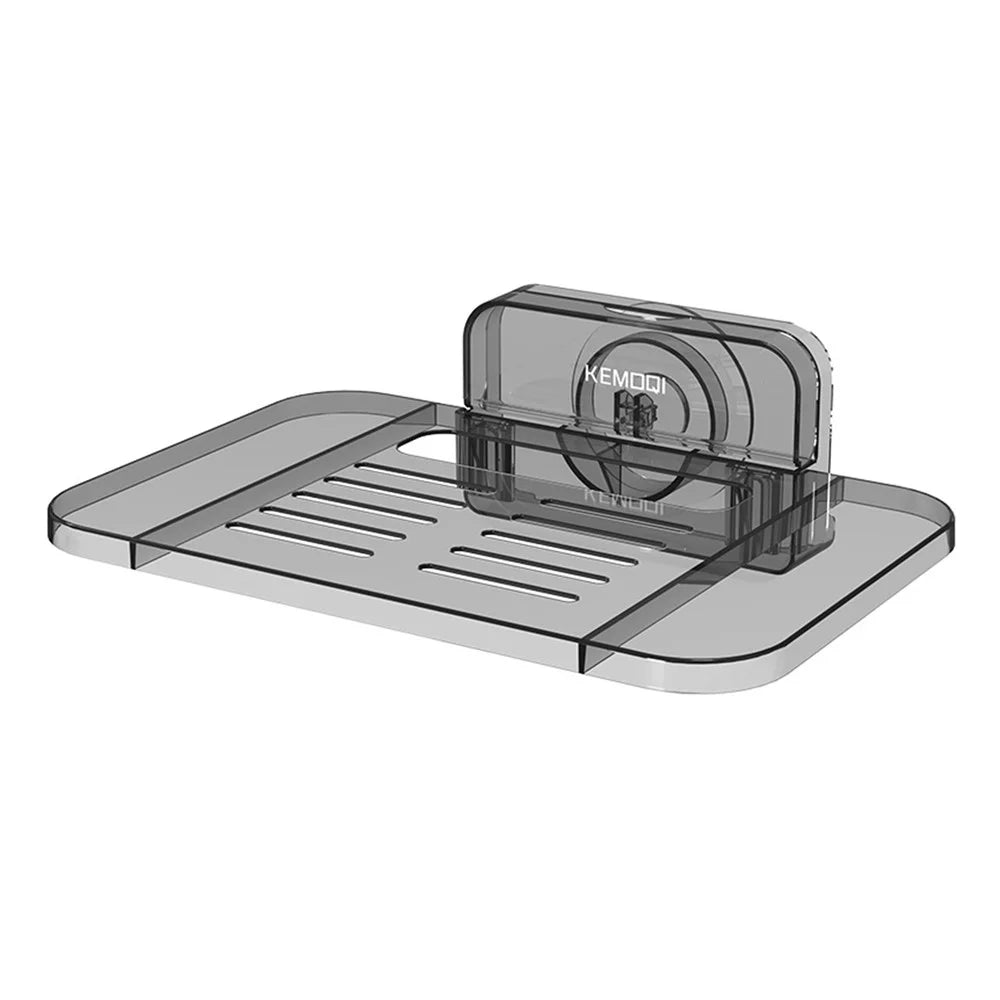 KEMOQI Suction Cup Router Storage Rack Wall-Mounted Organizer Bracket Stable Router Shelf For Home - Grey - 1