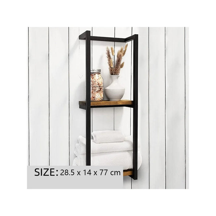 Wall Mounted Towel Rack Bathroom Organizer Iron Towel Bar Shower Storage Shelf for Toiletries / Washcloths / Bath Towels - 6