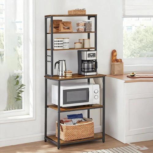 Microwave Oven Stand Kitchen Storage Rack Multi-Function Bread Shelf Multi-Layer Organizer for Home - 1