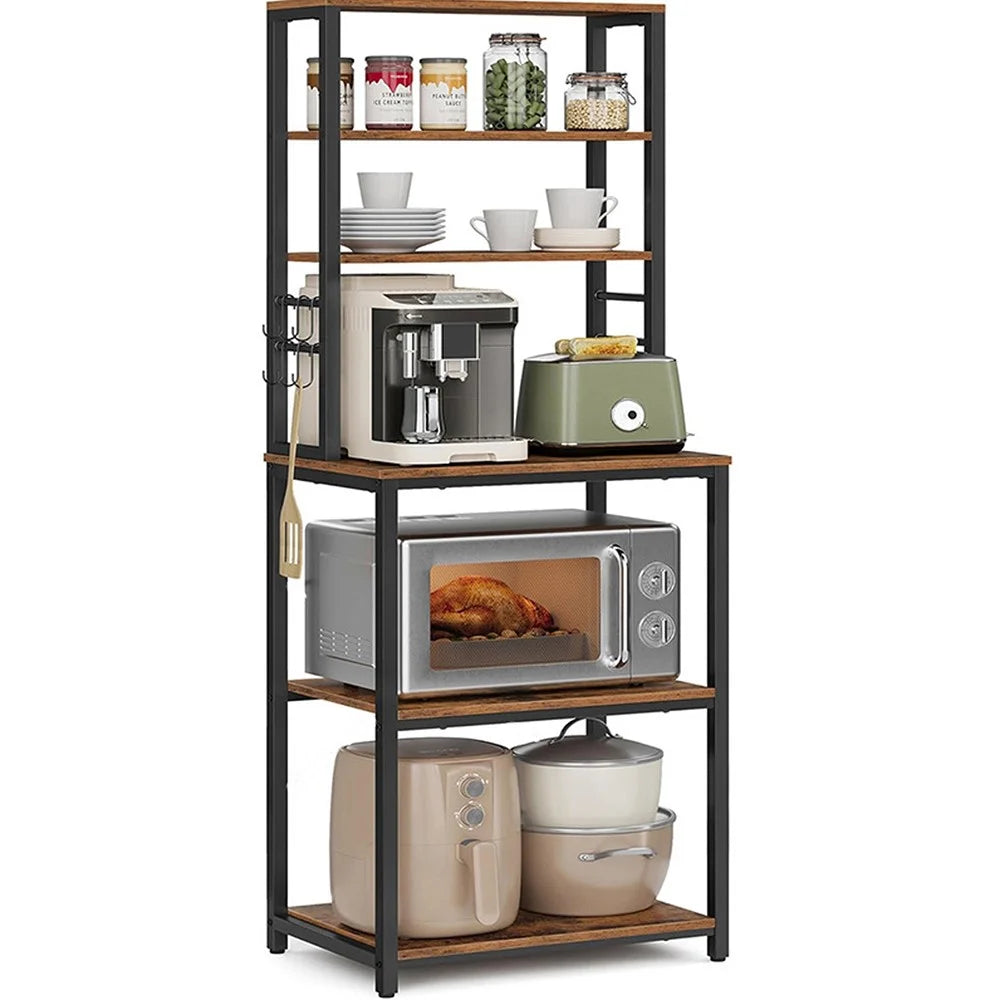 Microwave Oven Stand Kitchen Storage Rack Multi-Function Bread Shelf Multi-Layer Organizer for Home - 2