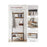 Multi-Functional Entryway Coat Rack with Shoe Bench 9 Hooks Carbon Steel Hall Tree Storage Shelf - 5