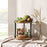 2-Tier Rotating Spice Rack Space Saving Kitchen Seasoning Organizer Metal Frame Storage Shelf - 5
