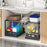 Double-Layer Kitchen Sink Organizer Pull-Out Retractable Rack Rustproof Storage Cabinet Basket - Black  /  Model A - 6