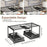 Double-Layer Kitchen Sink Organizer Pull-Out Retractable Rack Rustproof Storage Cabinet Basket - Black  /  Model A - 7