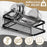 2Pcs Stainless Steel Bathroom Shelf Set Wall Mounted Storage Rack Draining Shelf for Shower Organizer - 2