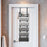 Over Door Towel Rack 6 Tier Iron Bathroom Organizer Wall Mounted Storage Holder for Bath Towels  /  Washcloths - Black - 2