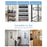 Over Door Towel Rack 6 Tier Iron Bathroom Organizer Wall Mounted Storage Holder for Bath Towels  /  Washcloths - Black - 5
