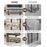 Over Door Towel Rack 6 Tier Iron Bathroom Organizer Wall Mounted Storage Holder for Bath Towels  /  Washcloths - Black - 7