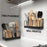 Wall Mounted Kitchen Utensil Drying Rack 2 Compartments Chopstick Holder Organizer No Drill Countertop Cutlery Storage - 3