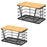 2Pcs Kitchen Sink Organizer Trash Bag Holder Fruit Storage Basket Wall Mounted Cabinet Hanging Shelf - 1