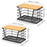 2Pcs Kitchen Sink Organizer Trash Bag Holder Fruit Storage Basket Wall Mounted Cabinet Hanging Shelf - 7