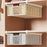 Small Iron Drawer Hanging Basket Multi-Functional Clothes Storage Layered Rack for Home Wardrobe - White - 6