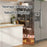 4-Tier Kitchen Gap Storage Rack Pull-Out Baskets with 360° Lockable Wheels for Refrigerator Side Bathroom - White - 3