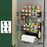 Refrigerator Magnetic Storage Rack 3-Tier Side Organizer Shelf No Drilling Kitchen Fridge Hanging Holder - Black - 1